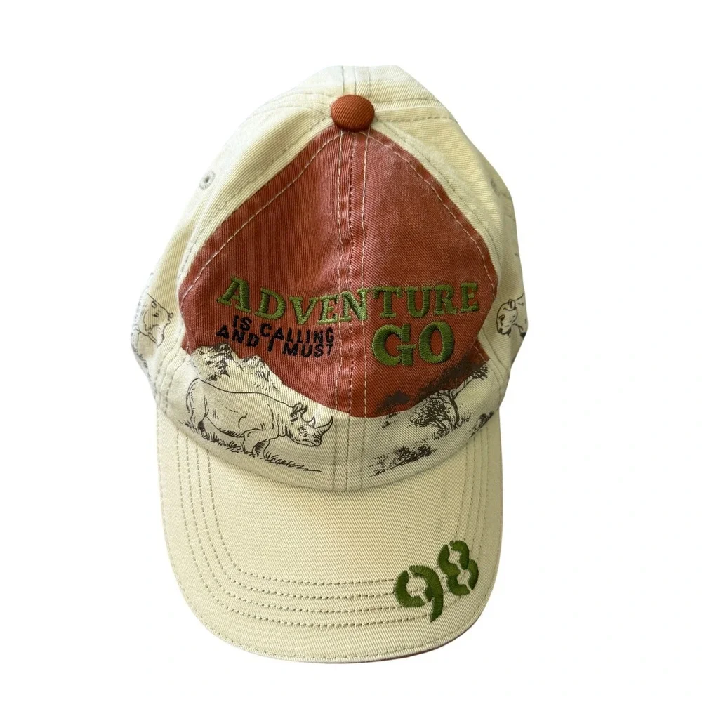 Disney Parks Animal Kingdom Youth Safari Hat Adventure Is Calling Cap 54-57cm